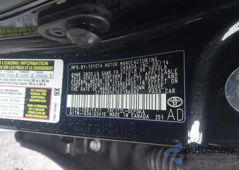 2014 Toyota Corolla L из США, поврежденный, VIN 2T1BURHE1EC196092